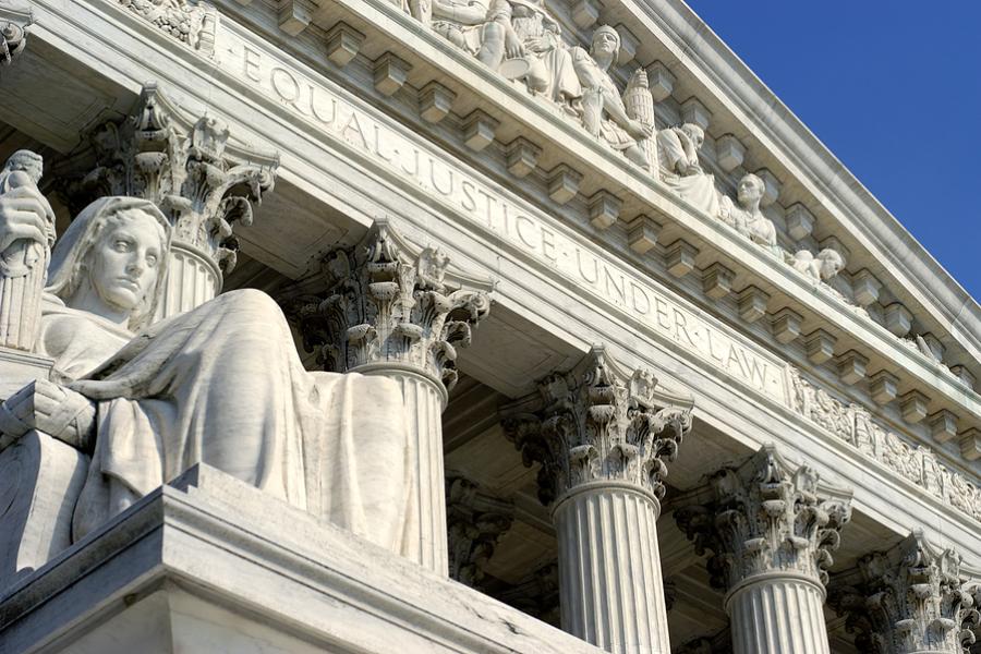 Supreme court building detail symbolizing legal translations